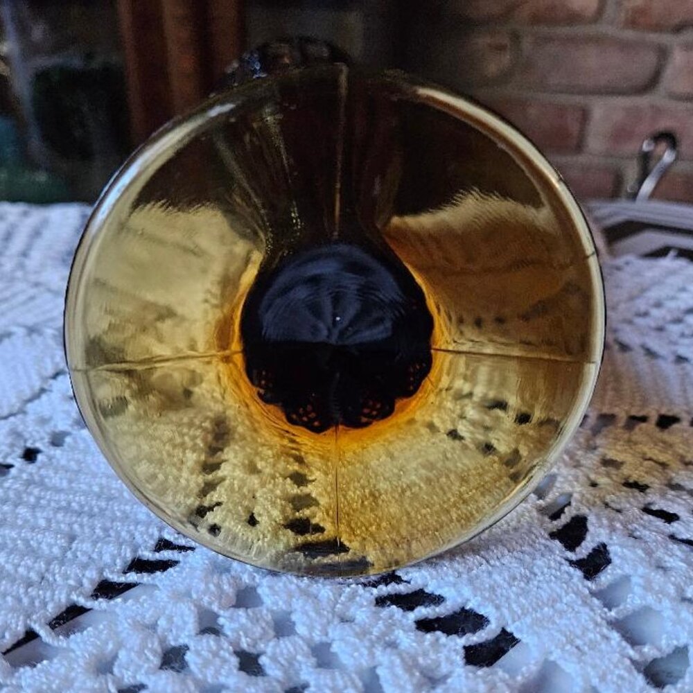 Indiana vintage glass vase amber/root beer color!  PRETTY!!! - Picture 2 of 5